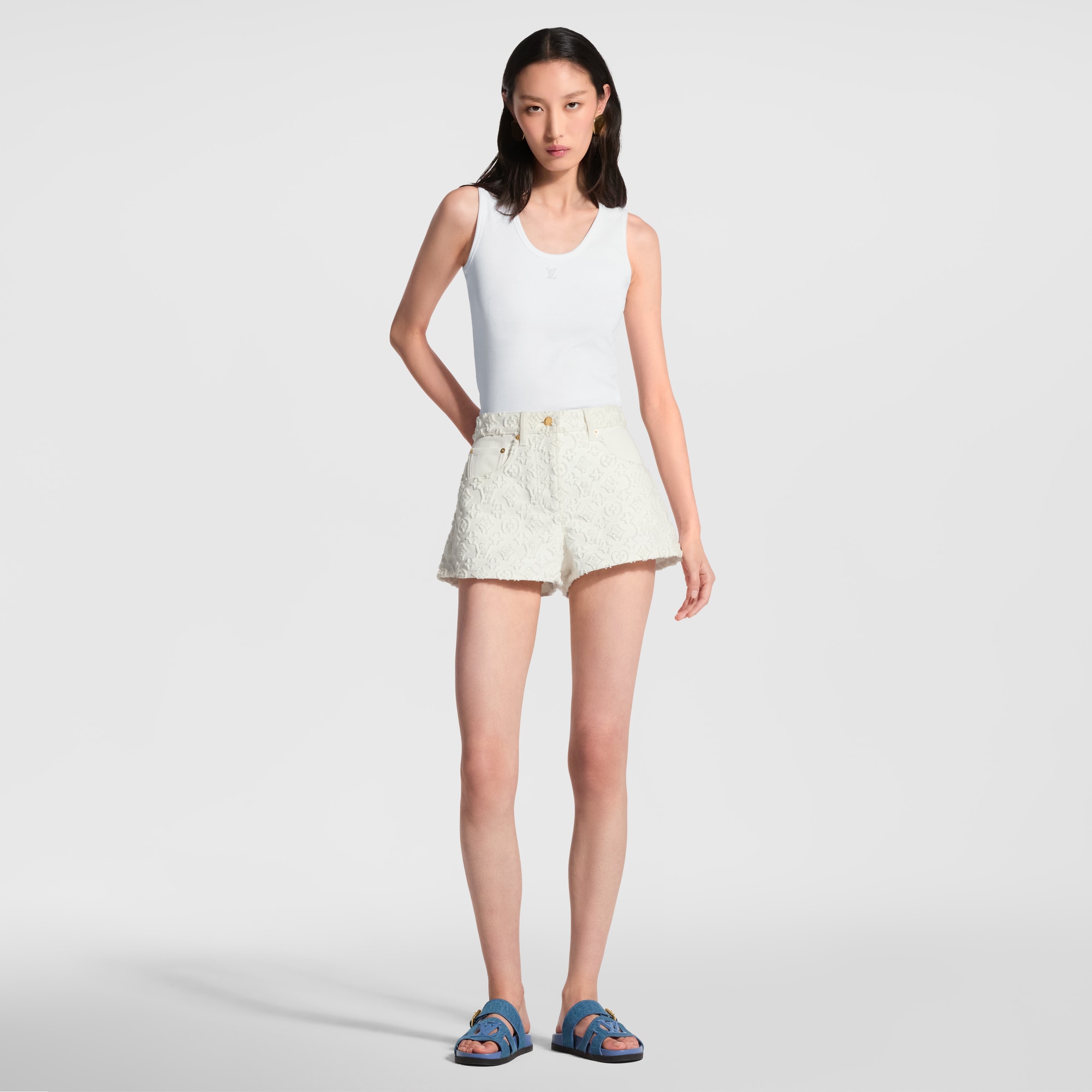 Monogram Fil Coupé Mini Shorts - Women - Ready-to-Wear | LOUIS